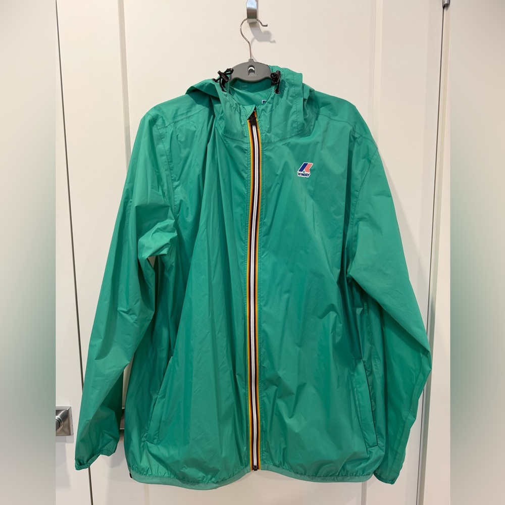 K-Way ‘Le Vrai’ Claude Packable Full Zip Windbreaker Rain Jacket
